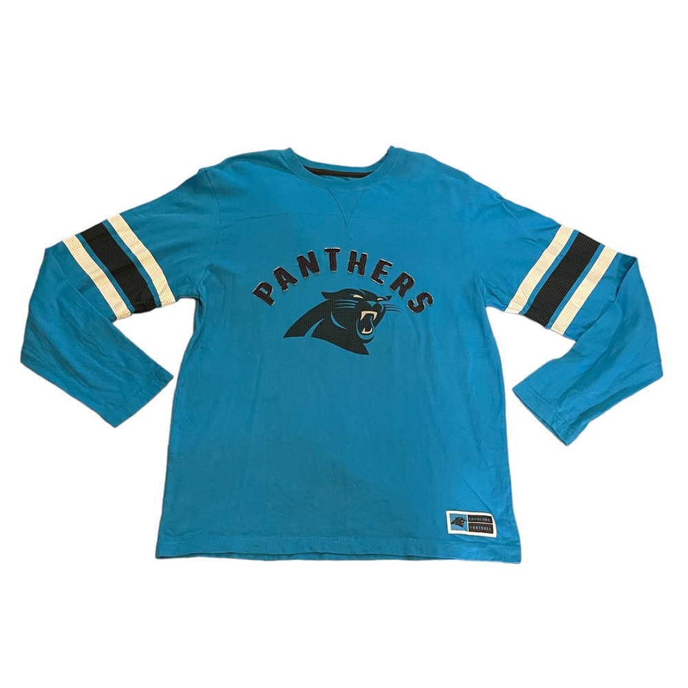 Majestic Carolina Panthers Long Sleeve Shirt Size Large